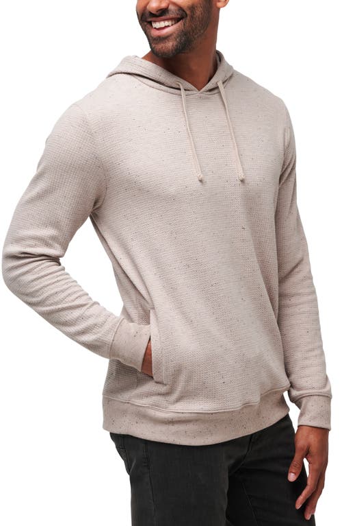 Shop Travismathew Cloud Waffle Knit Hoodie In Oxford Tan