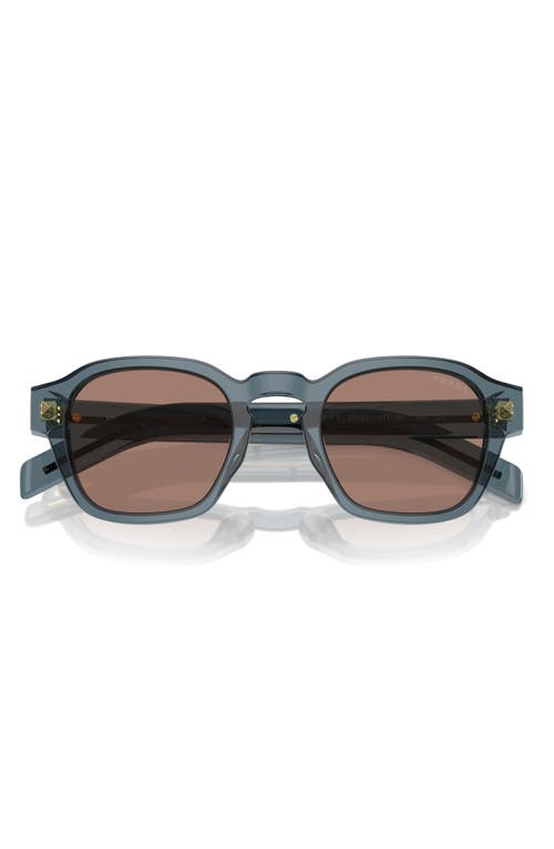 Prada Sunglasses With Iconic Metal Plaque In Grey