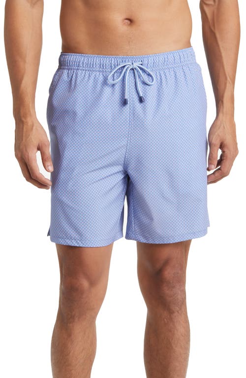 Peter Millar Tulum Swim Trunks Twilight Blue at Nordstrom,