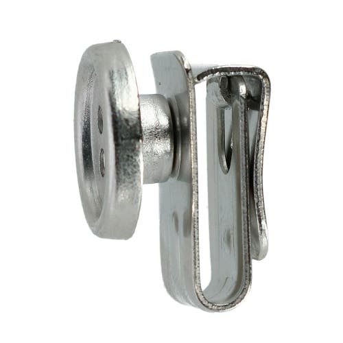 Trafalgar 6-piece No-sew Suspenders Buttons In Brushed Silver