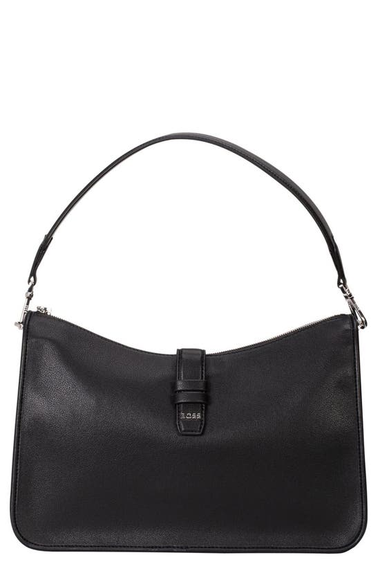 Shop Hugo Boss Maddie Shoulder Bag In Black