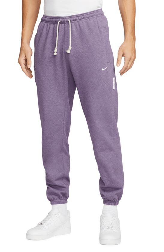 Nike Men's Standard Issue Dri-fit Basketball Pants In Canyon Purple/ Heather