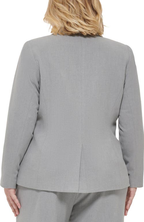 Shop Calvin Klein Peak Lapel Blazer In Tin