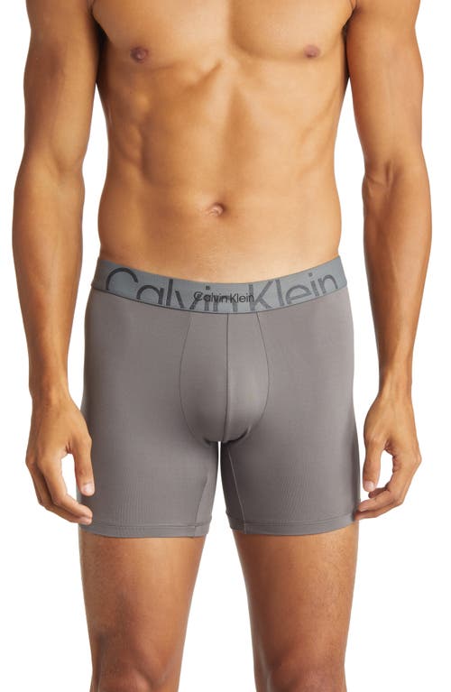 Calvin Klein Monolith Boxer Briefs in 5Gs Grey Sky