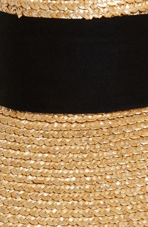 Shop Eugenia Kim Mirabel Straw Hat In Natural/black