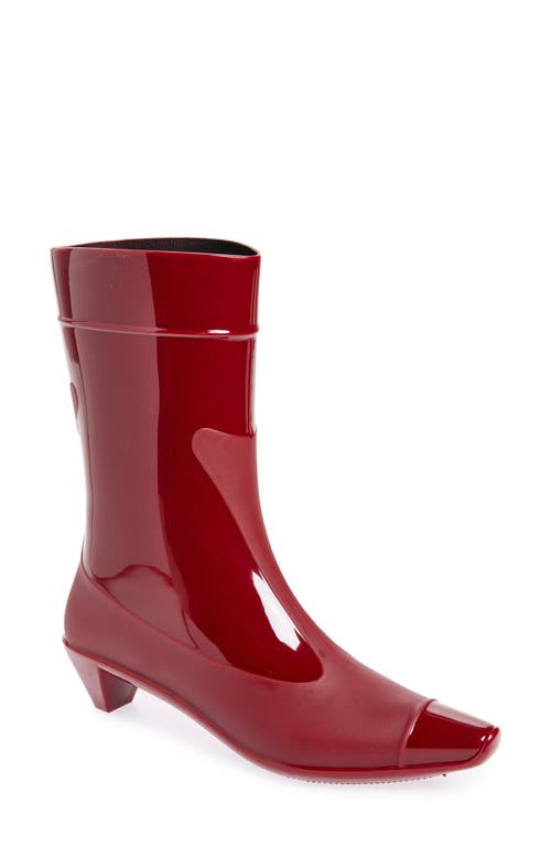 Shop Jeffrey Campbell Drench Cap Toe Boot In Red Combo