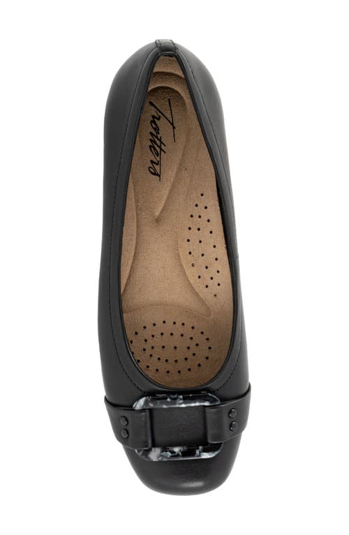 Trotters Sizzle Signature Flat In Black/black