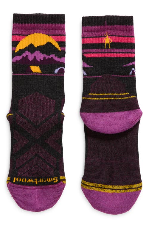 Shop Smartwool Hike Light Cushion Crew Socks In Charcoal