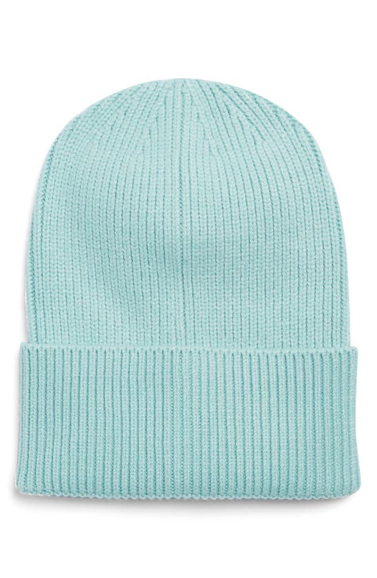 Melrose And Market Everyday Ribbed Beanie In Teal Eggshell