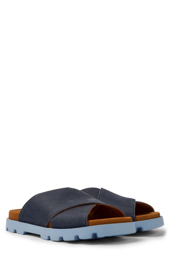 Camper Brutus Slide Sandal In Navy