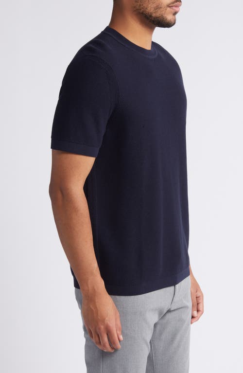 Shop Theory Damos Solid Cotton T-shirt In Baltic