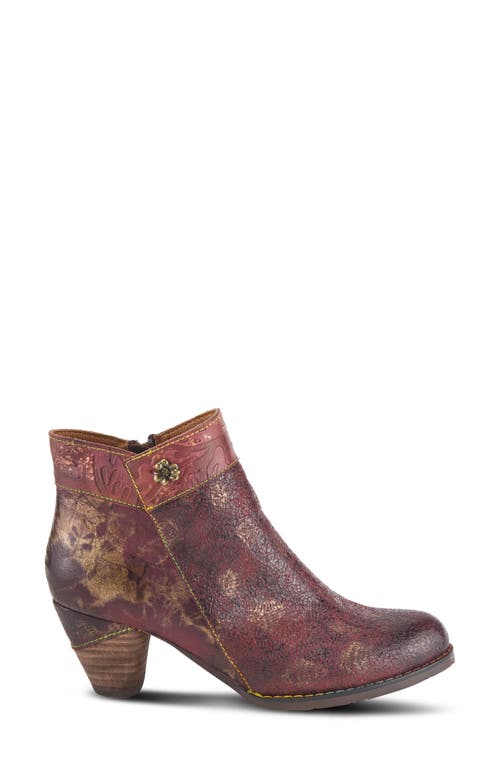 L'artiste By Spring Step Bestlove Bootie In Bordeaux Multi