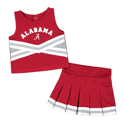 Youth Red/Pewter Tampa Bay Buccaneers Spirit Cheer Two-Piece Cheerleader Set