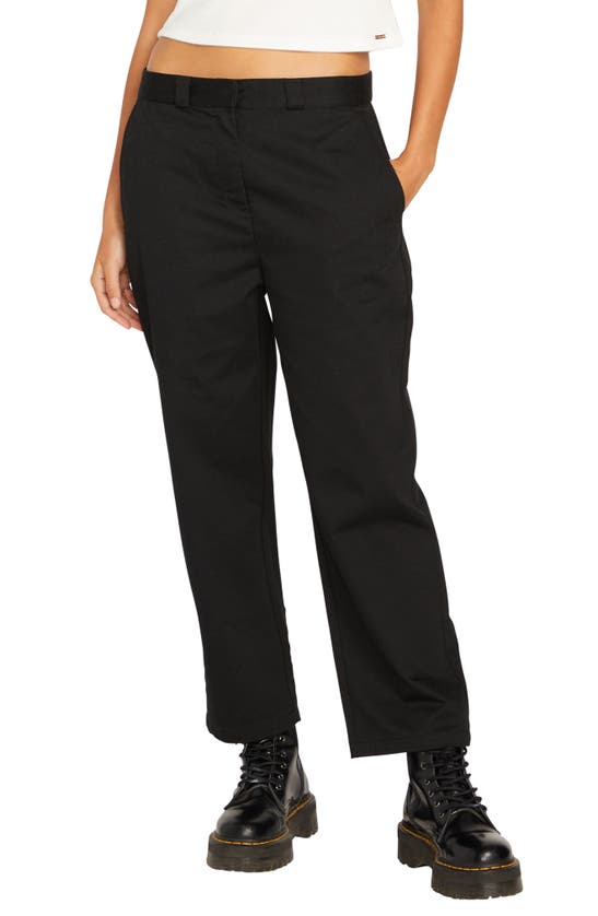 Volcom Lowstone Ankle Pants In Black