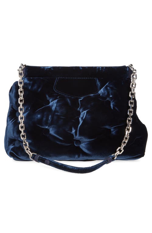 Shop Maison Margiela Small Glam Slam Classique Velvet Clutch In Cosmo