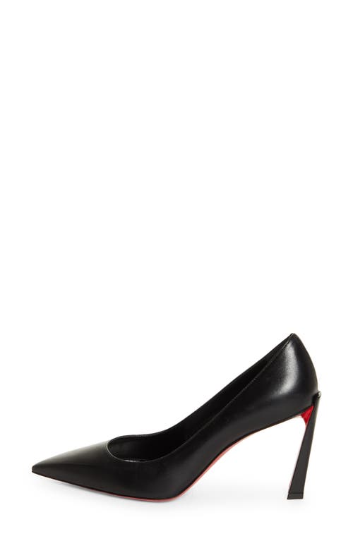 Shop Christian Louboutin Condora Pointed Toe Pump In Black/lin Black