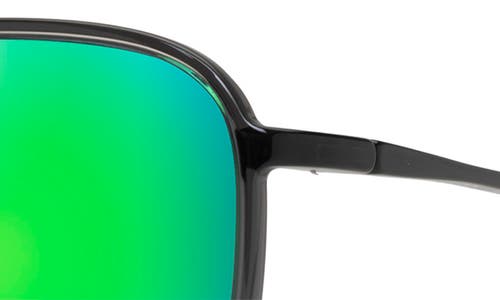 Maui Jim Keokea Mj Gm447-11 Navigator Polarized Sunglasses In Translucent Grey/mauigreen