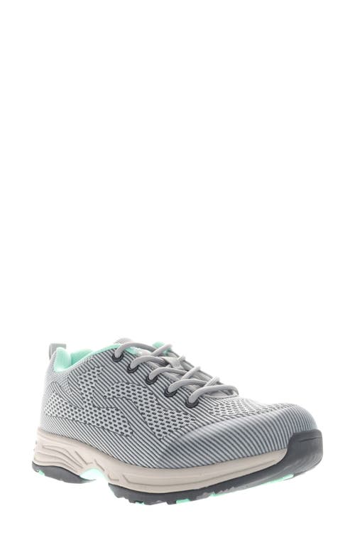 Propét Cora Water Resistant Hiking Shoe In Grey/ Mint