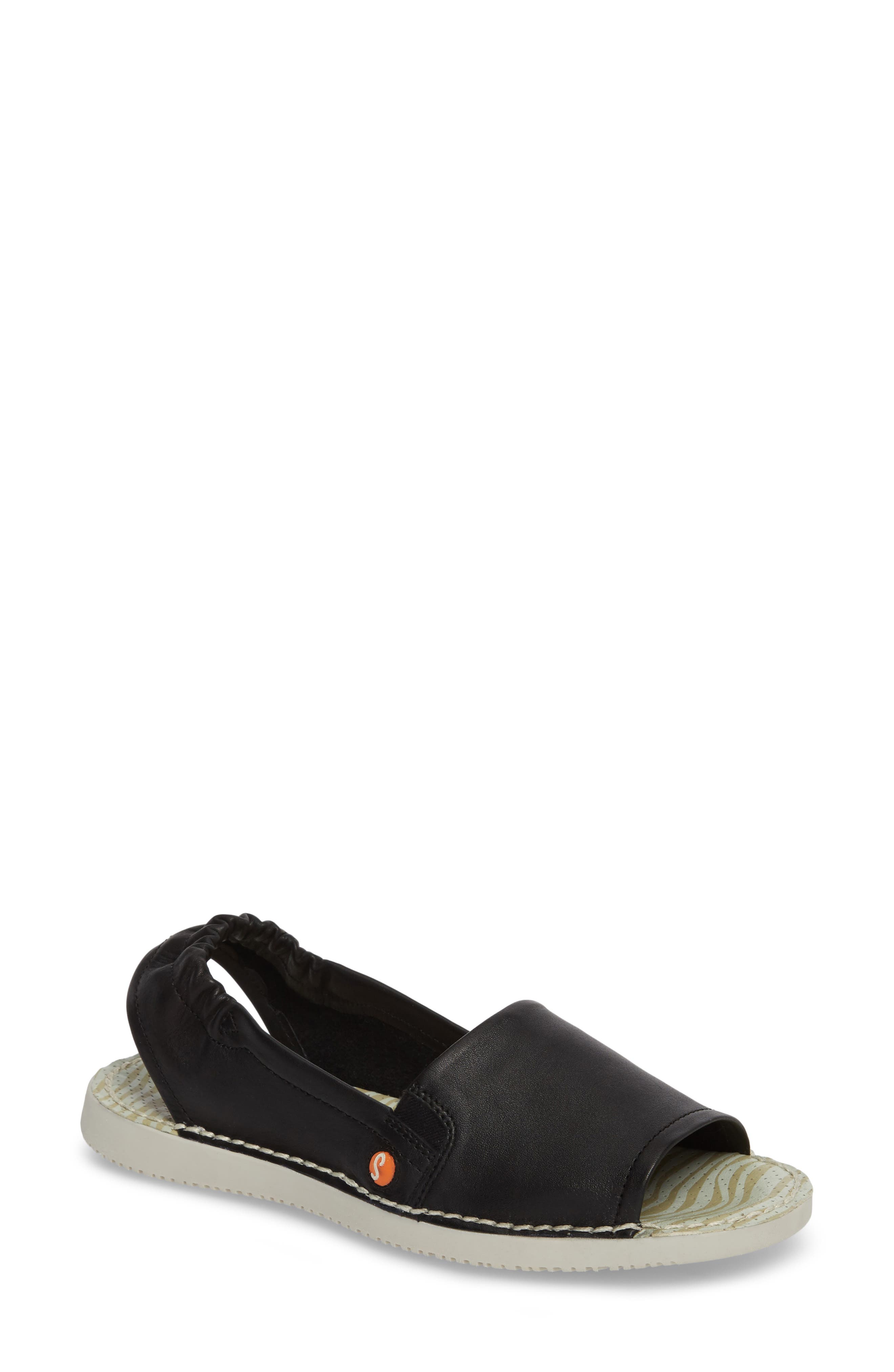 Softinos By Fly London Tee Flat Sandal - Black