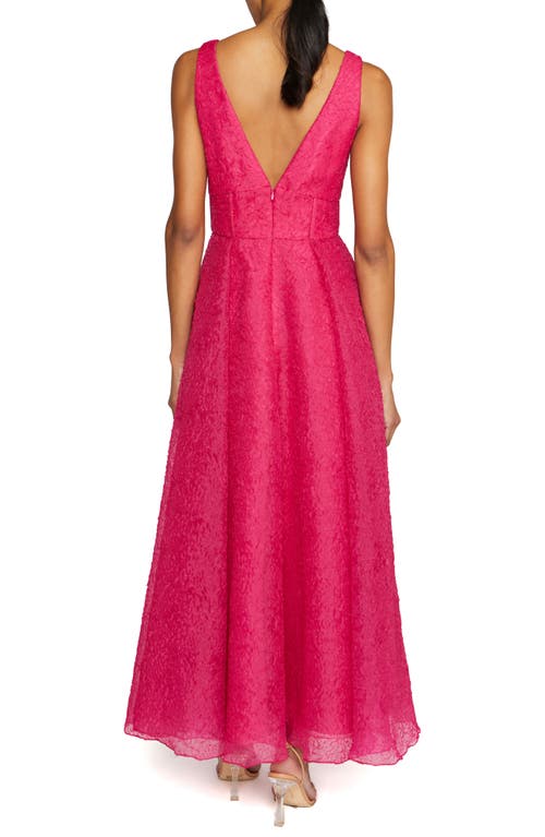 Shop ml Monique Lhuillier Giselle Corset Bodice Gown In Cerise Pink