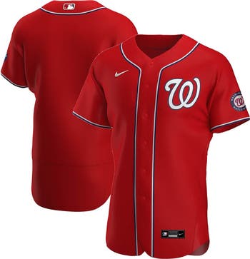 Men s Nike Red Washington Nationals Alternate Authentic Team Jersey