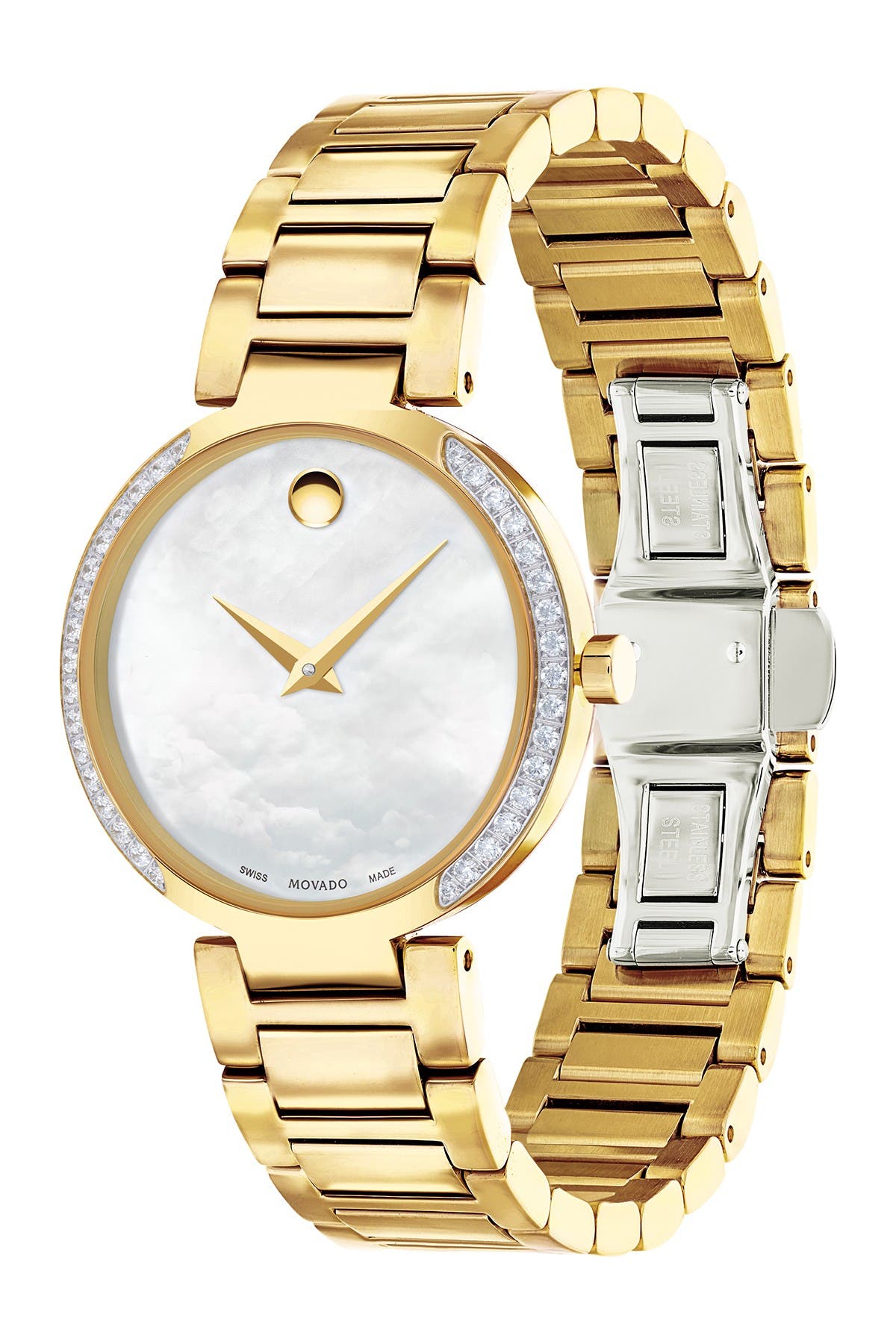 Movado | Women's Diamond Bezel Bracelet Watch, 28mm | Nordstrom Rack