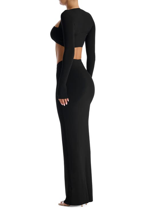 Shop Naked Wardrobe Bae-sic Scoop Maxi Skirt In Black