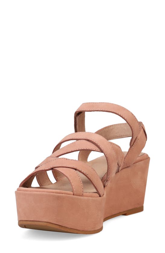 Shop Eileen Fisher Mazy Slingback Platform Wedge Sandal In Latte