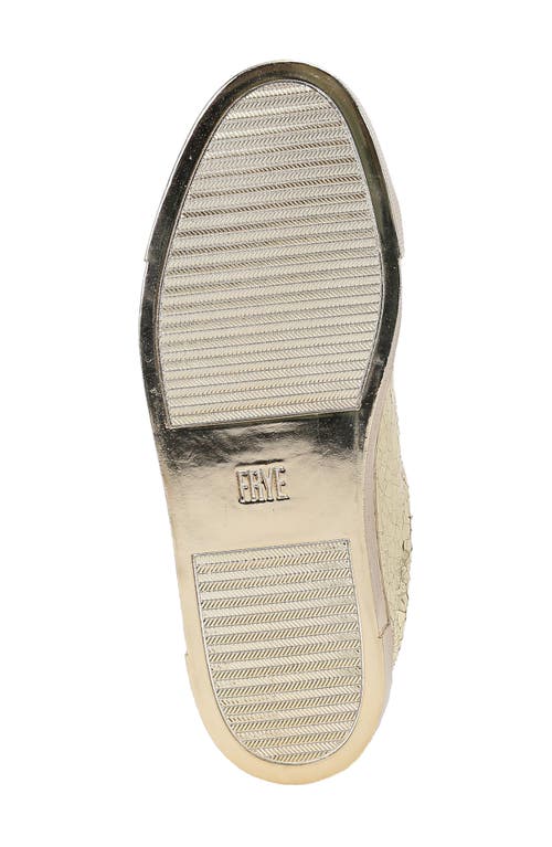 Frye Ivy Low Top Sneaker In Gold Mirror