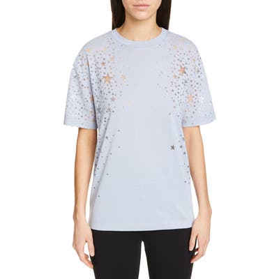 Stella Mccartney Burnout Star Tee, US / 44 IT - Blue