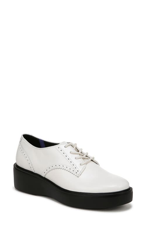 Naturalizer Obtain Platform Wedge Derby In Warm White