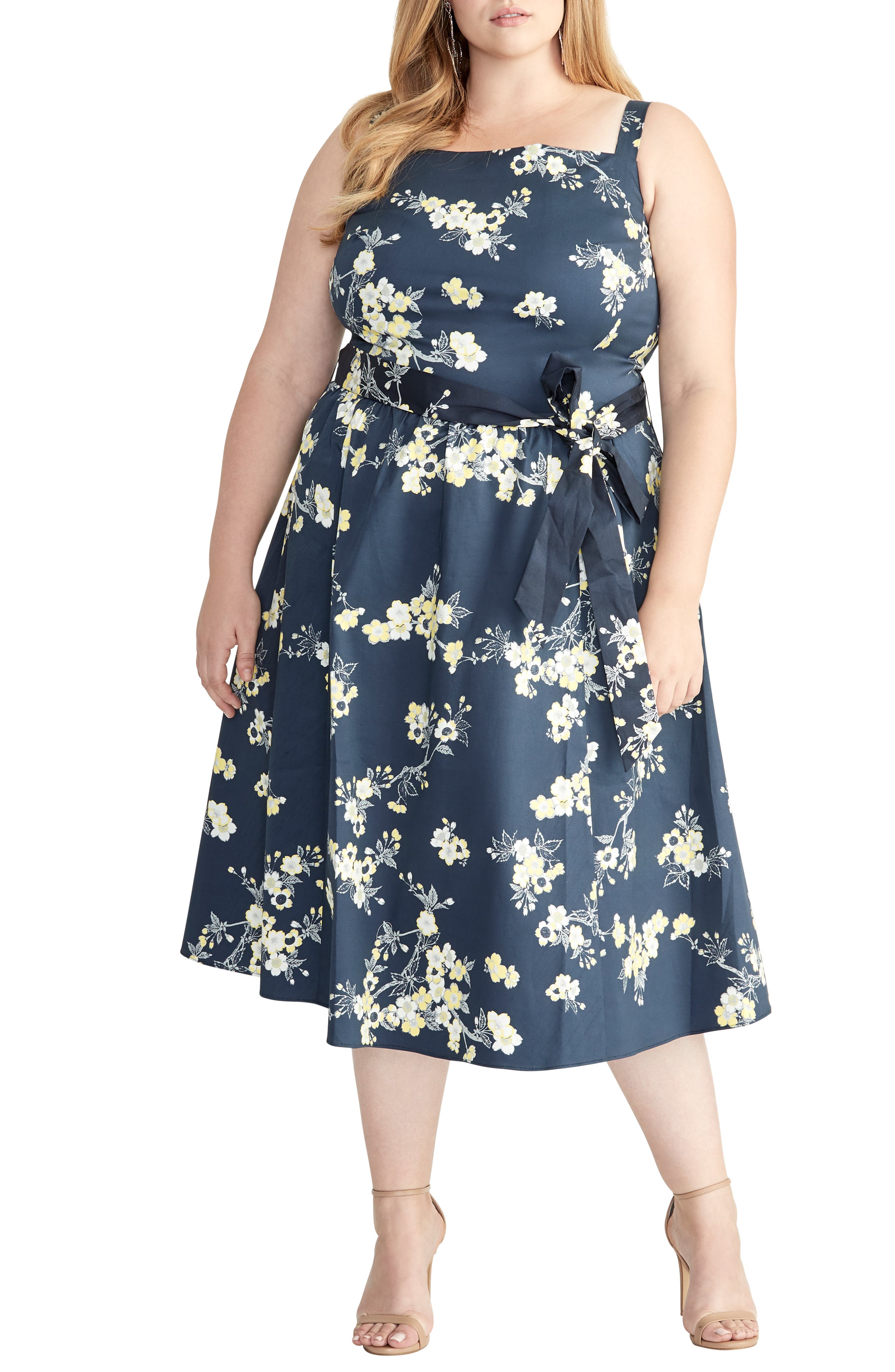 Plus Size Rachel Rachel Roy Floral Fit & Flare Sundress, Blue
