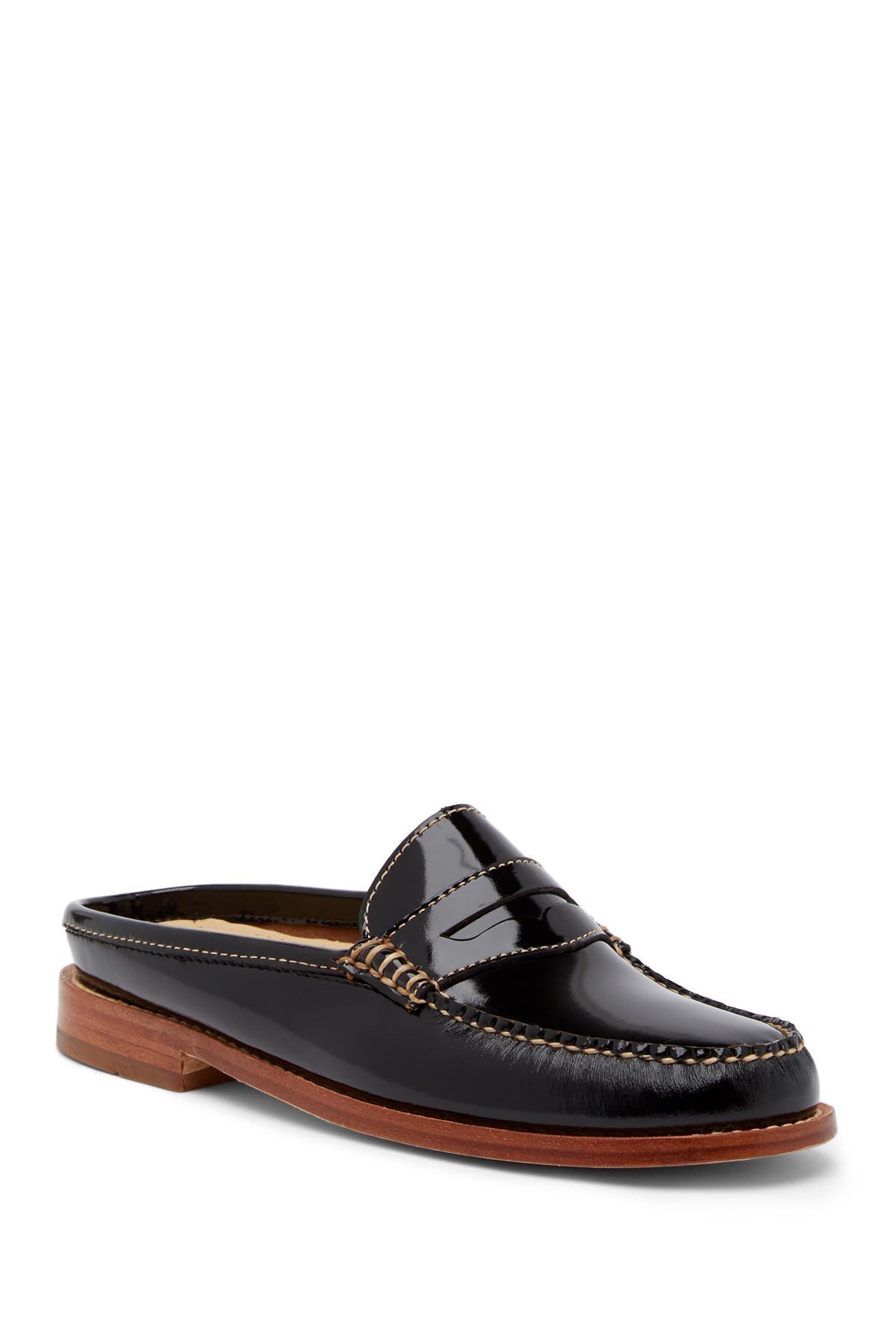 bass patent leather loafers