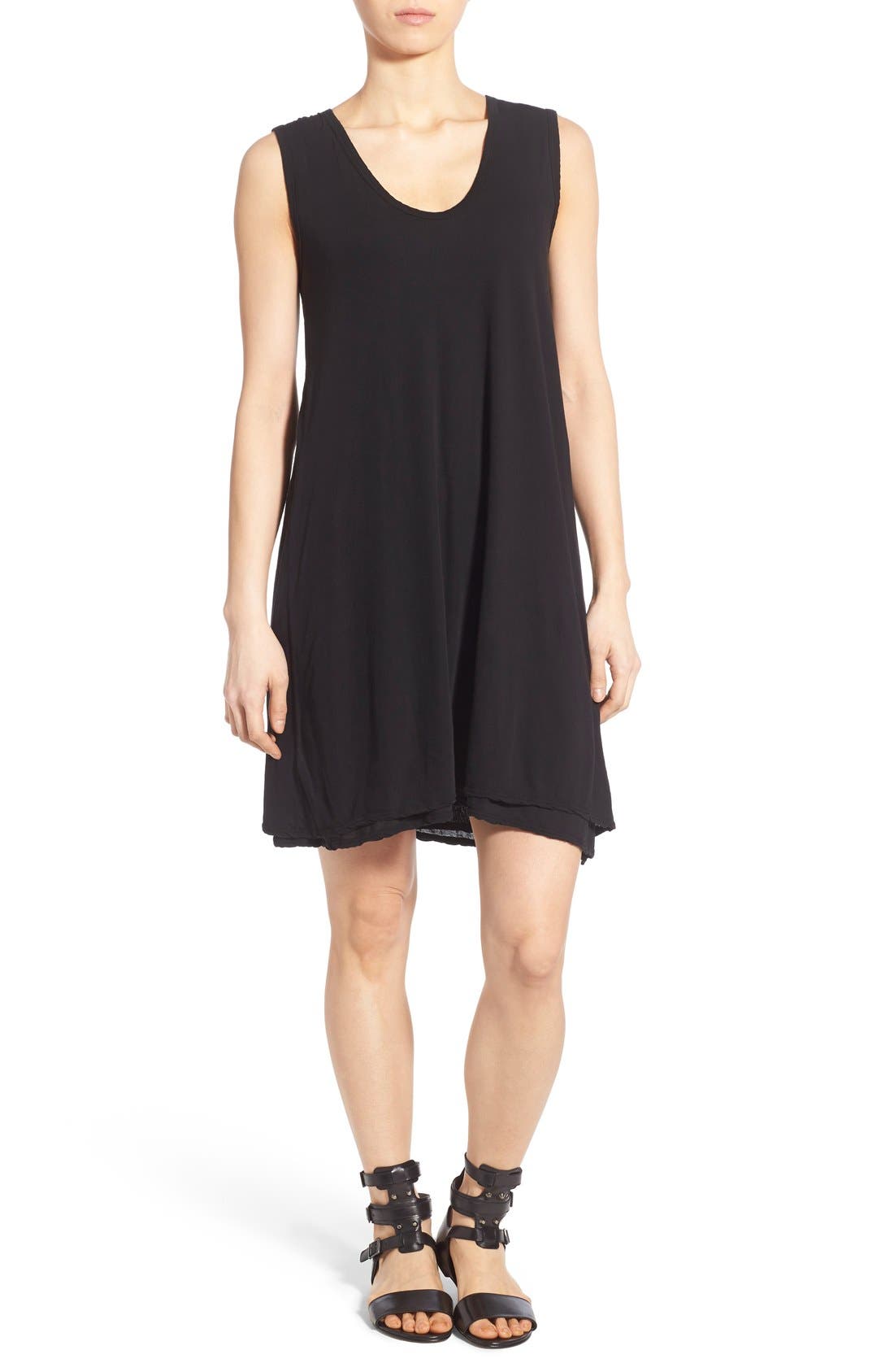 James Perse Double Layer Cotton Tank Dress Nordstrom