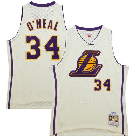 Mitchell & Ness Magic Johnson Cream Los Angeles Lakers Chainstitch Swingman  Jersey At Nordstrom for Men