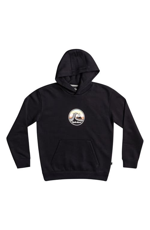 Quiksilver Kids' A Better Call Cotton Graphic Hoodie in Black
