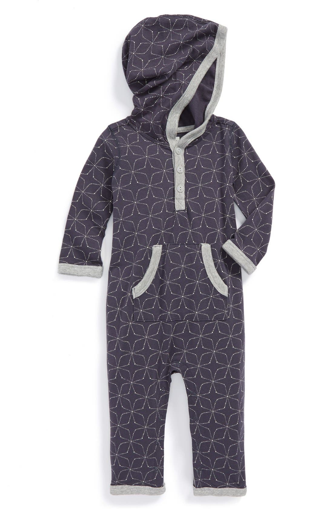 Tea Collection 'Stargazer' Hooded Cotton Romper (Baby Boys) Nordstrom