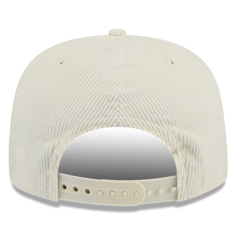Shop New Era White Minnesota Golden Gophers Throwback Golfer Corduroy Snapback Hat In Cream