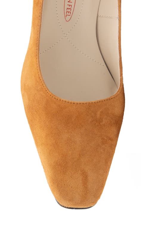 Amalfi By Rangoni Falco Block Heel Pump In Whiskey Cashmere