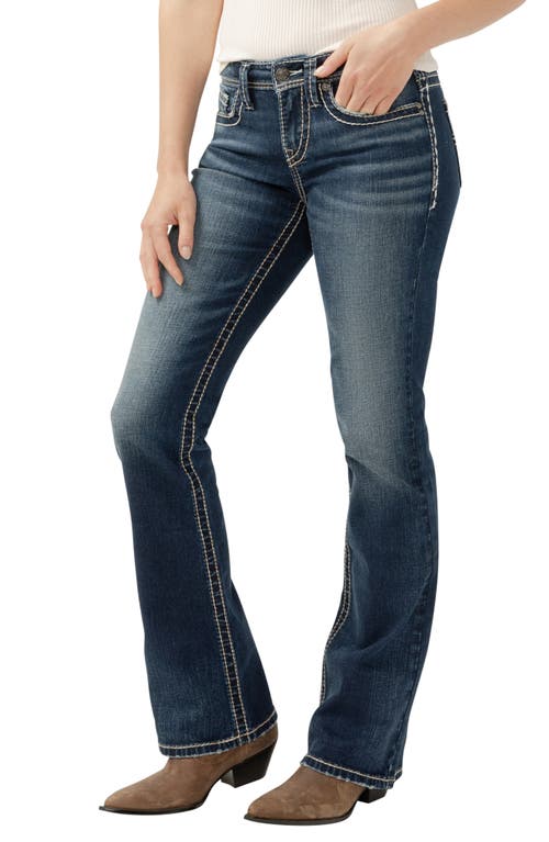 Silver Jeans Co. Women's Suki Mid Rise Curvy Fit Bootcut Jeans In Indigo