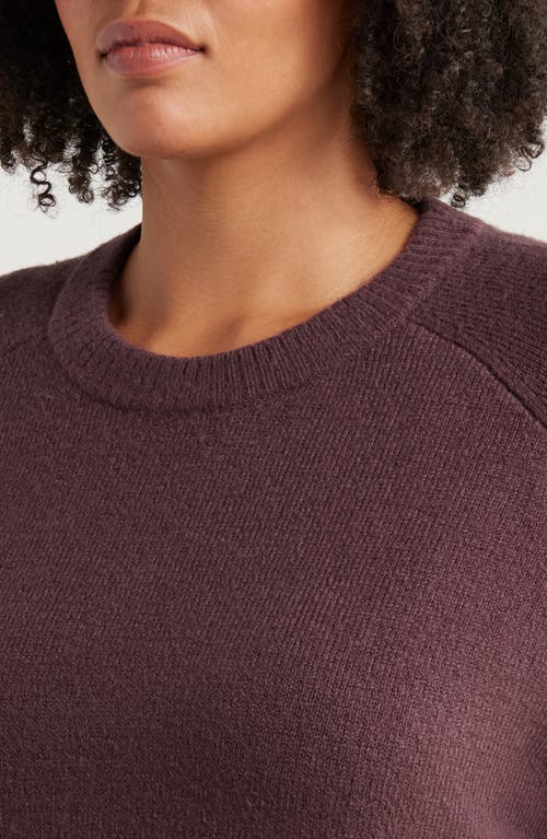 TREASURE & BOND TREASURE & BOND CREWNECK RAGLAN COTTON BLEND SWEATER