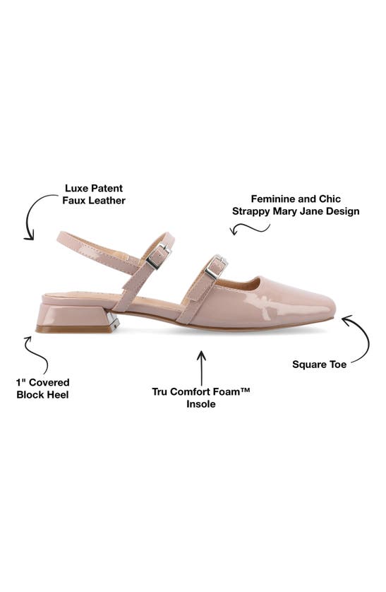 Journee Collection Journee Womens Gretchenn Wide Width Flats In Blush