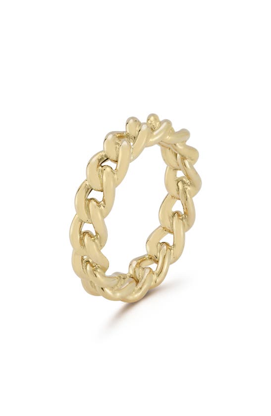 Shop Ember Fine Jewelry Curb Chain Ring In 14k Gold