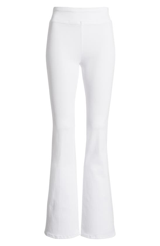 Shop Frame The Jet Set Flare Pull-on Jeans In White