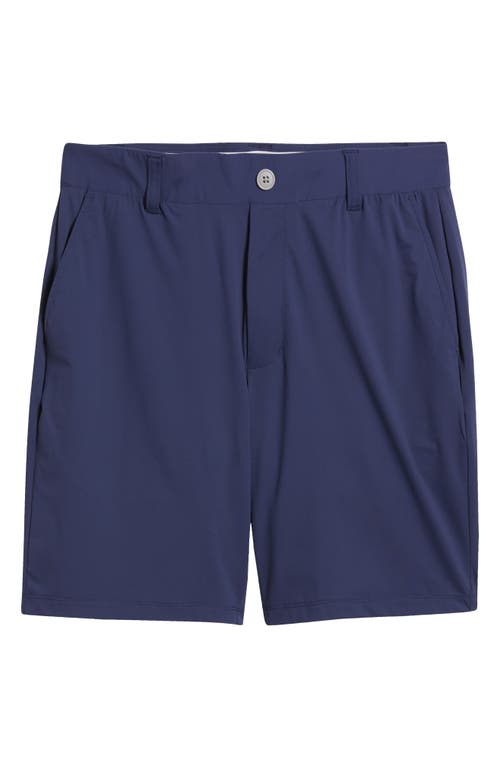 Shop Johnnie-o Fusionn Stretch Nylon Chino Shorts In Navy