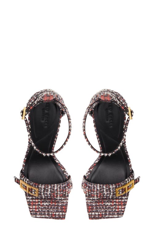 Ted Baker London Vida T-buckle Ankle Strap Sandal In Textured Multi
