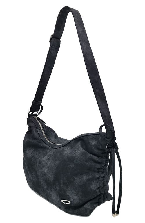 Shop Oryany Rusty Faux Suede Crossbody Bag In Black