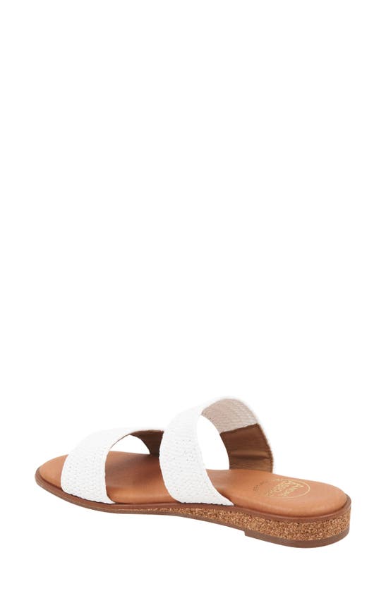 Shop Andre Assous Galia Featherweights™ Slide Sandal In White