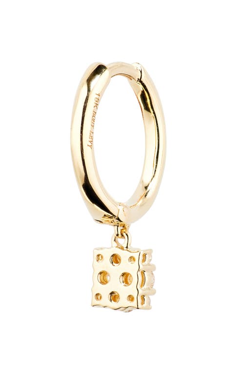 Bony Levy Mika Diamond Drop Huggie Hoop Earrings In 18k Yellow Gold