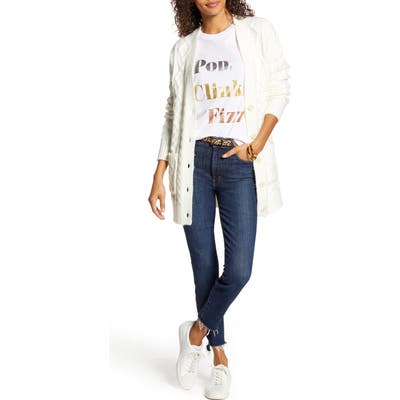 1901 Fisherwoman Cardigan, Ivory